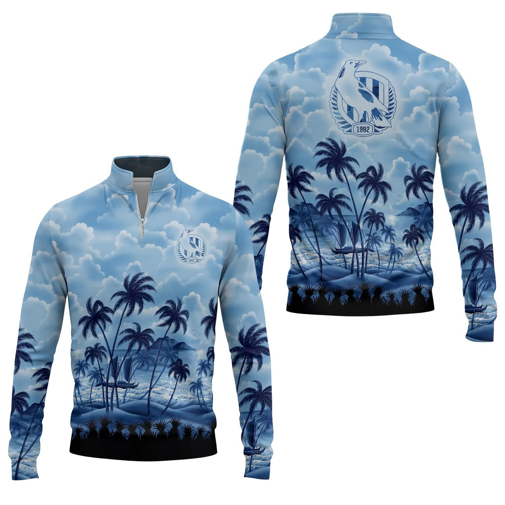 Collingwood Magpies Quarter-zip Pullover SHW018