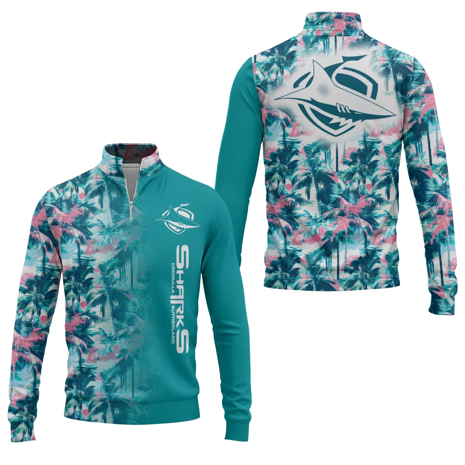 Cronulla-Sutherland Sharks Quarter-zip Pullover SHW061