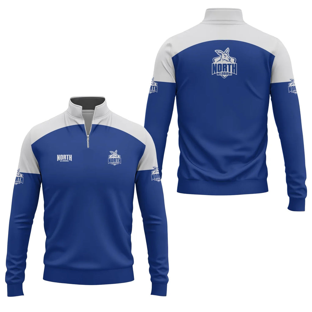 North Melbourne Kangaroos Quarter-zip Pullover SC087