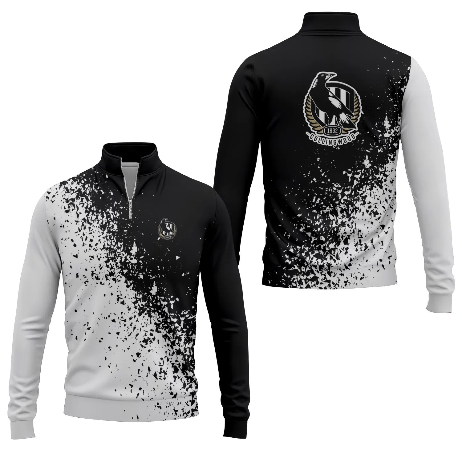 Collingwood Magpies Quarter-zip Pullover SC070