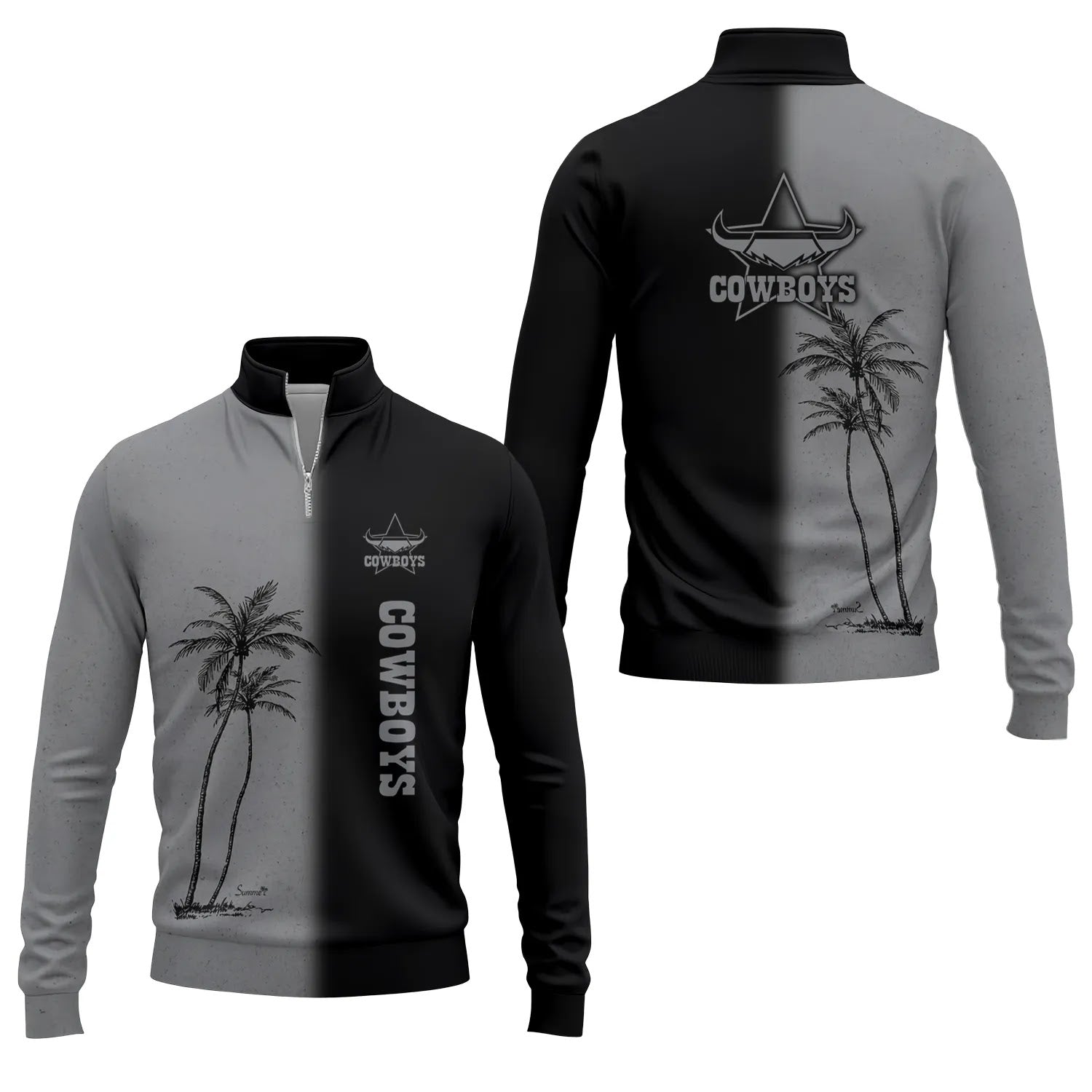 North Queensland Cowboys Quarter-zip Pullover SHW037