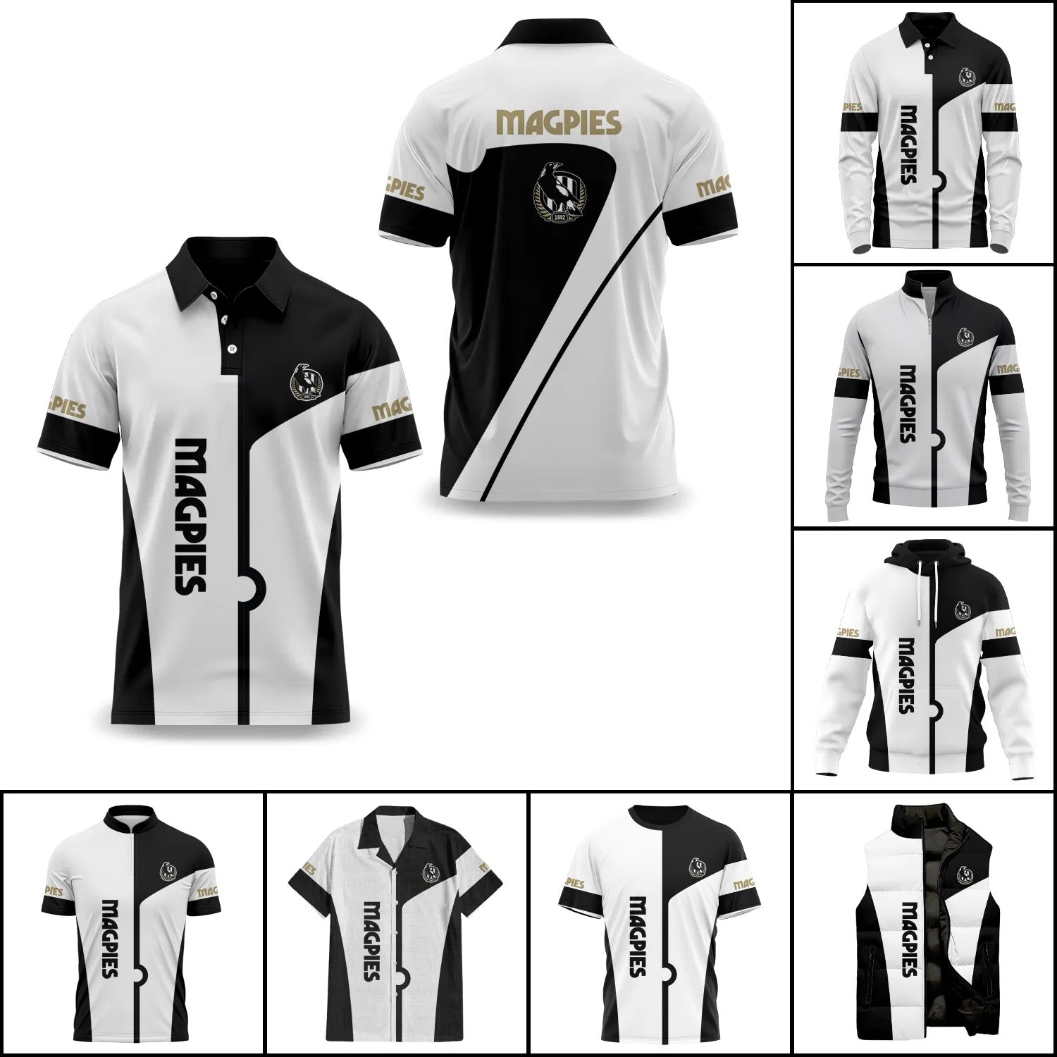 Collingwood Magpies Apparels SC010
