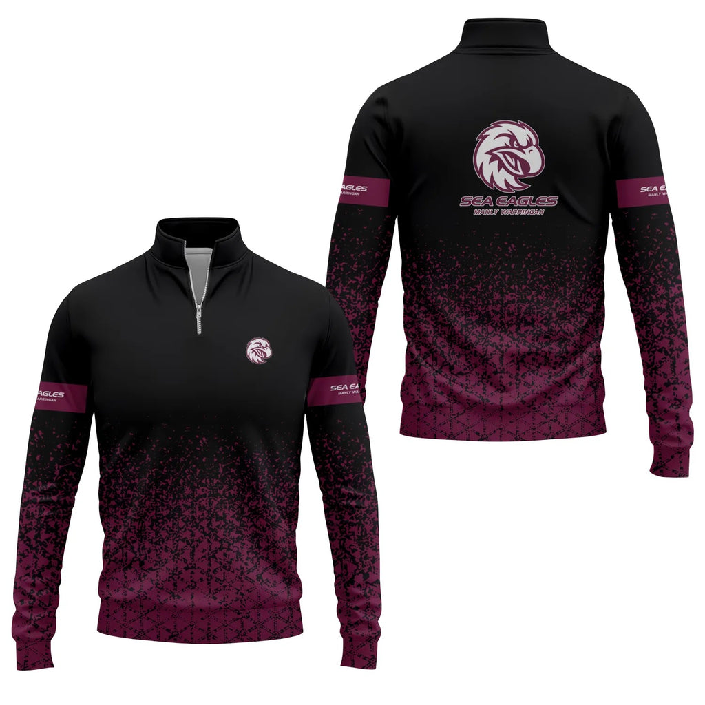 Manly Warringah Sea Eagles Quarter-zip Pullover SC096