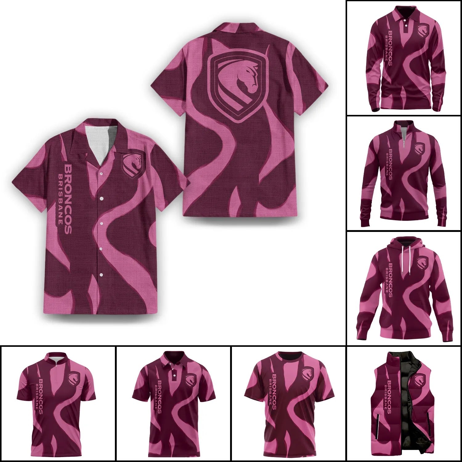 Brisbane Broncos Apparels SHW068