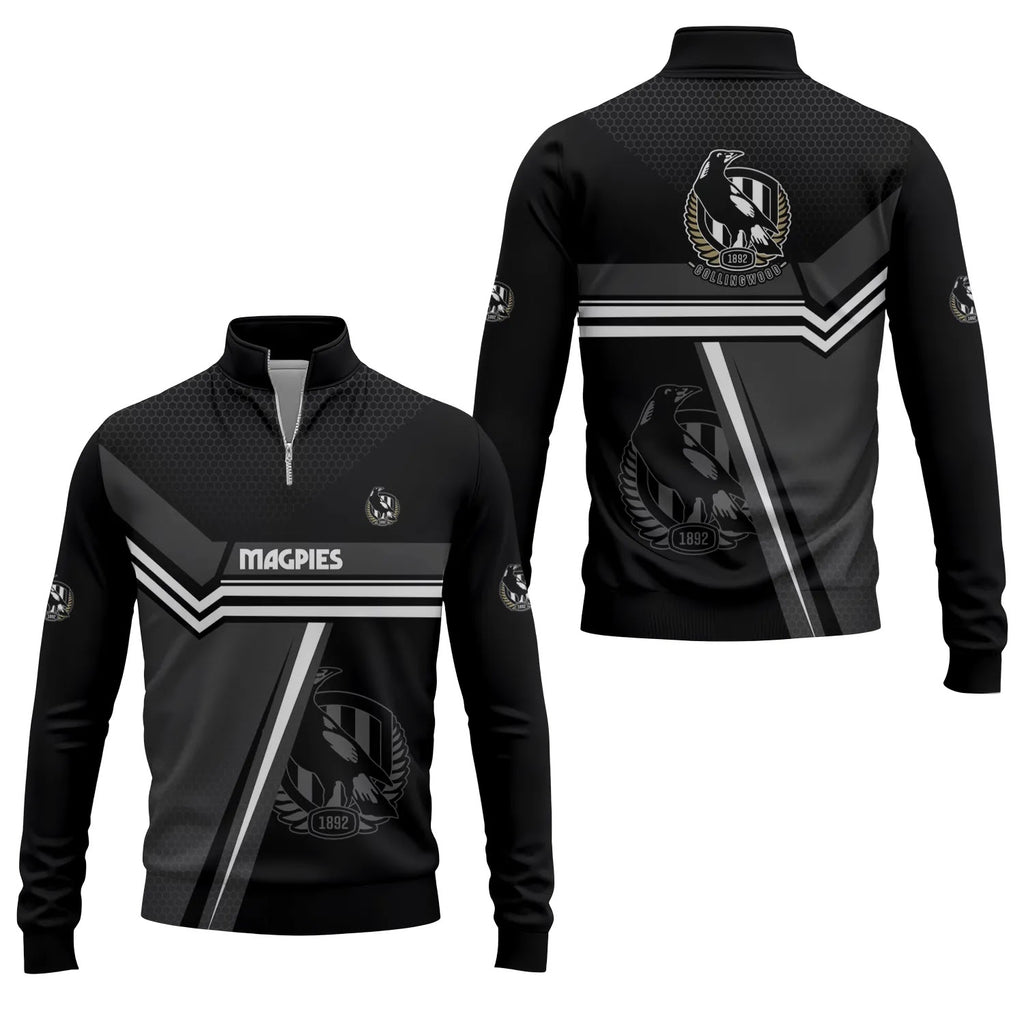 Collingwood Magpies Quarter-zip Pullover SC071