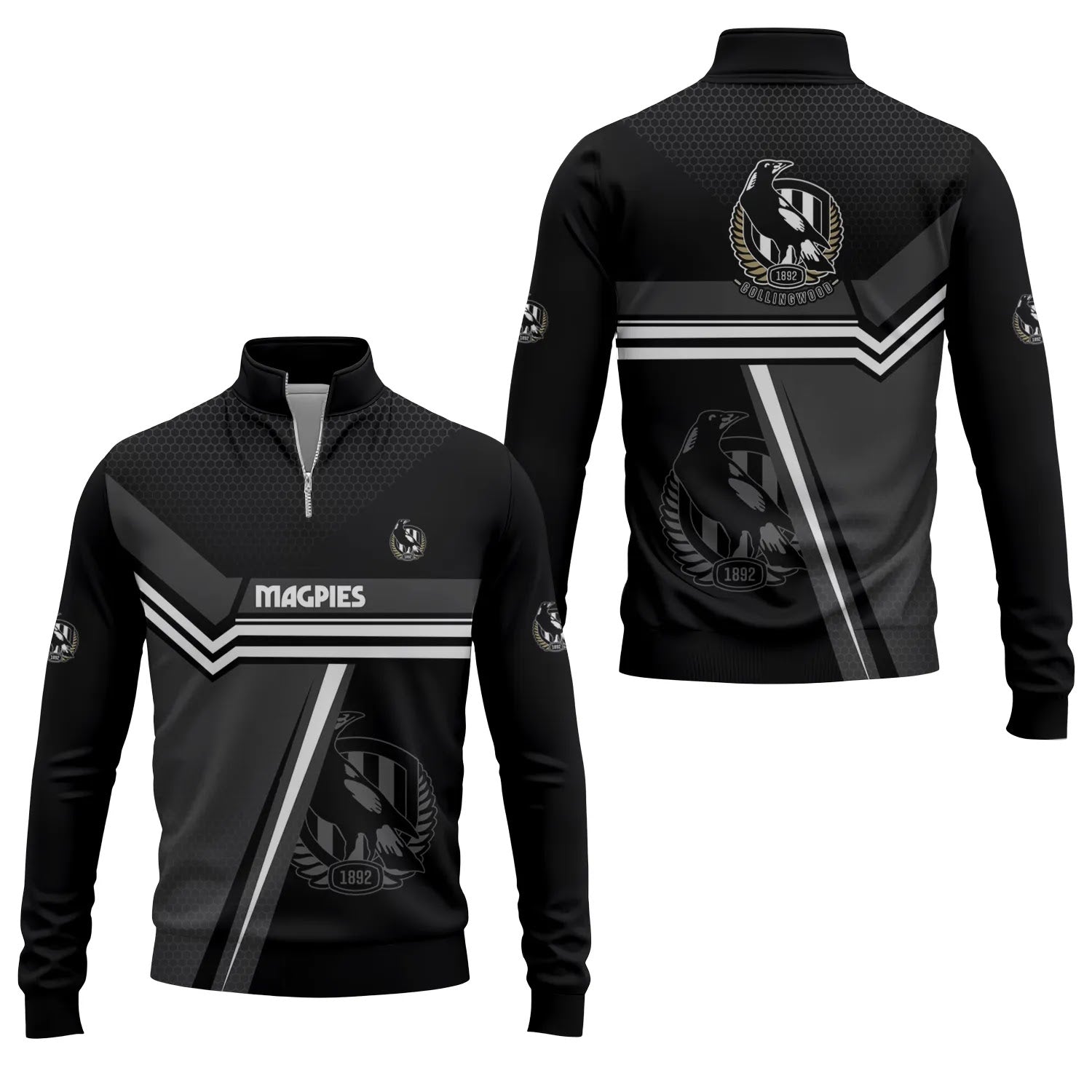 Collingwood Magpies Quarter-zip Pullover SC071