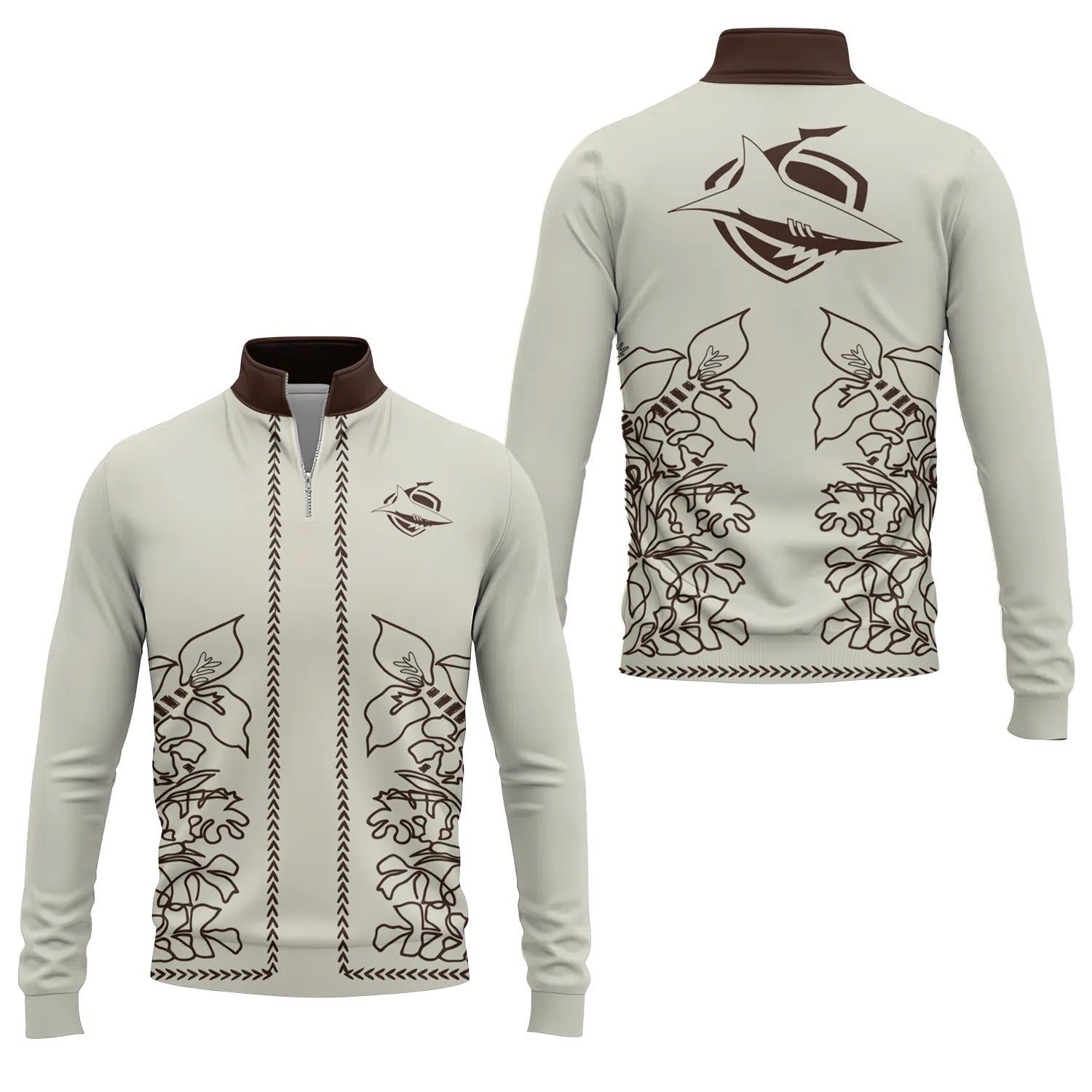 Cronulla-Sutherland Sharks Quarter-zip Pullover SHW064