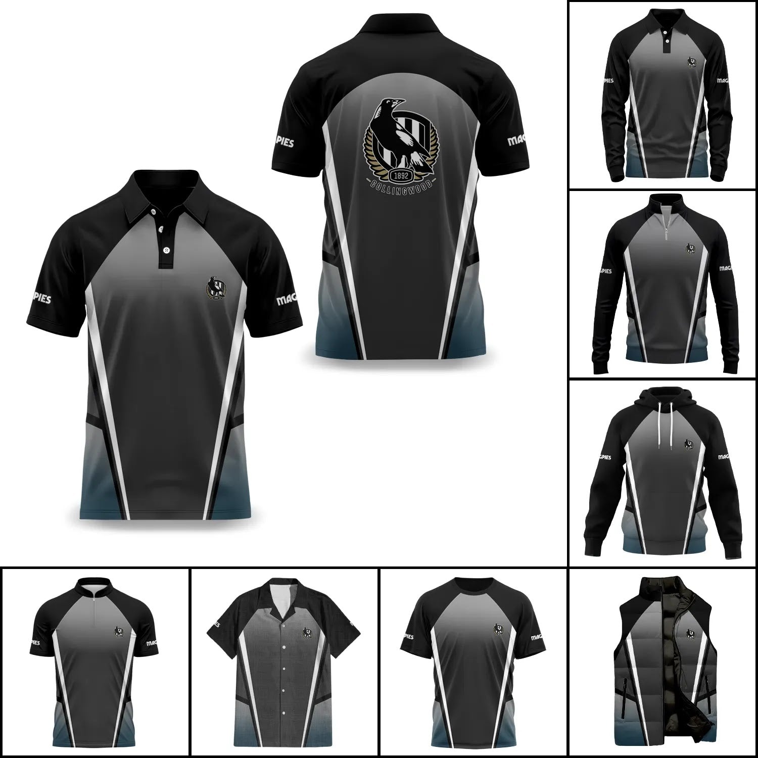 Collingwood Magpies Apparels SC037