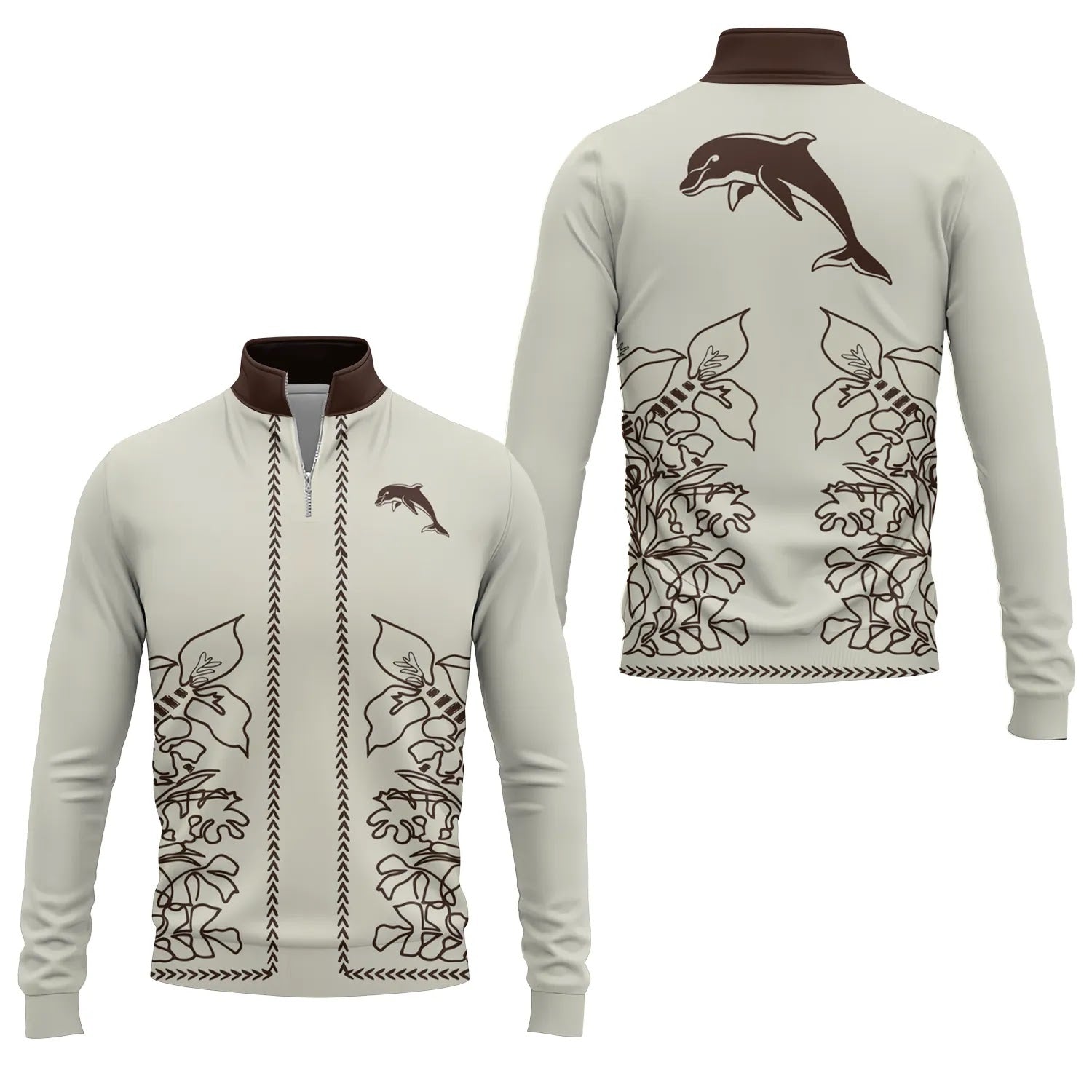Dolphins Quarter-zip Pullover SHW064