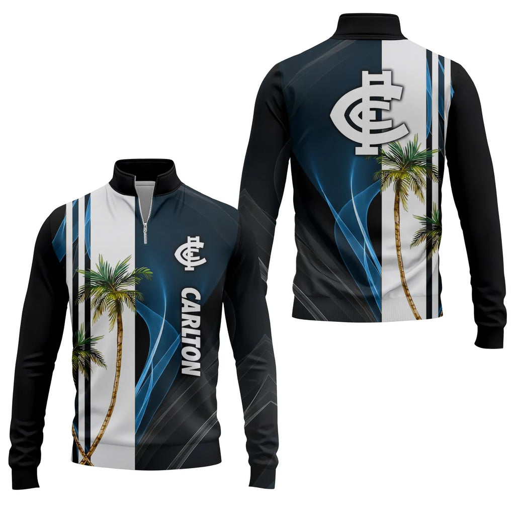Carlton Blues Quarter-zip Pullover SHW036