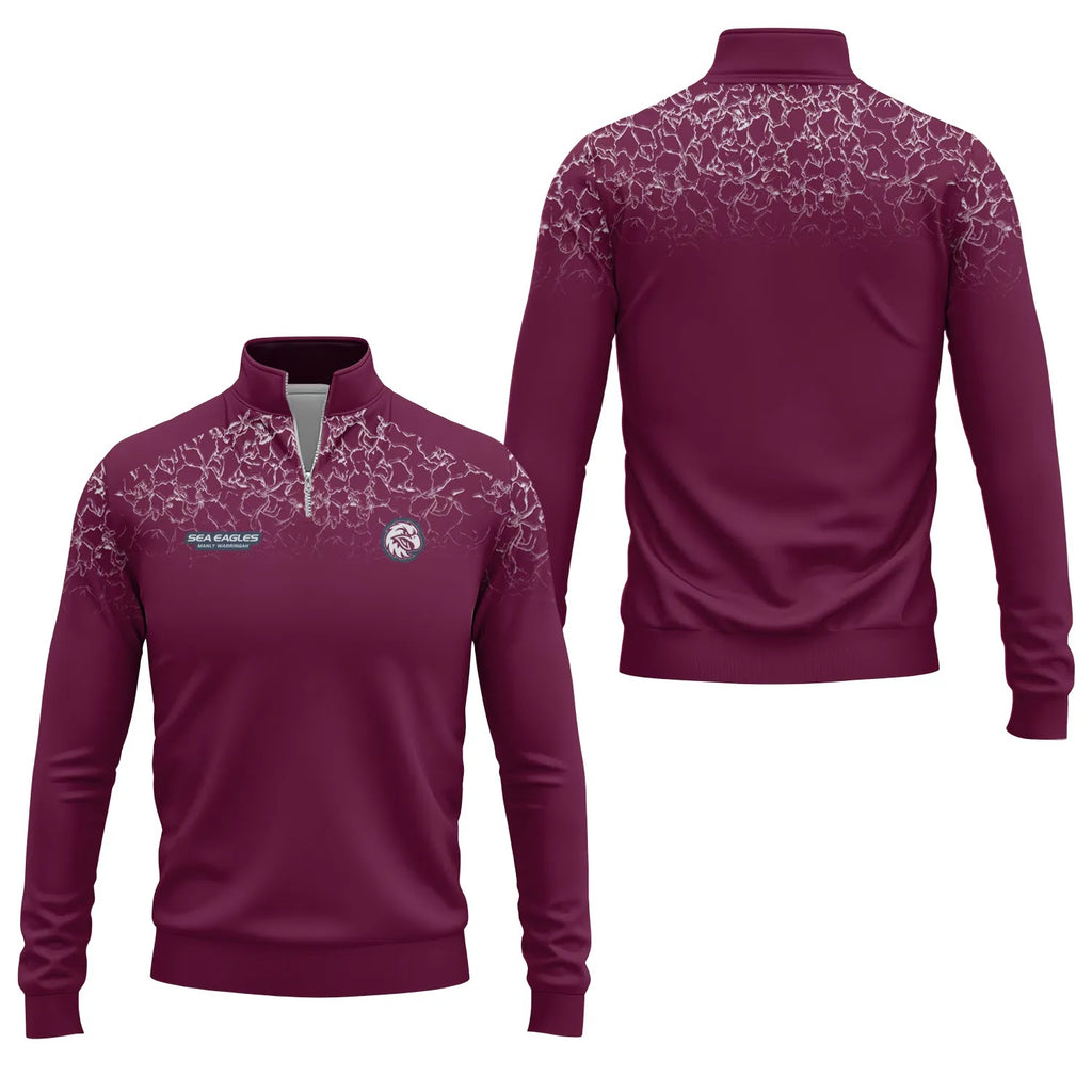 Manly Warringah Sea Eagles Quarter-zip Pullover SC108