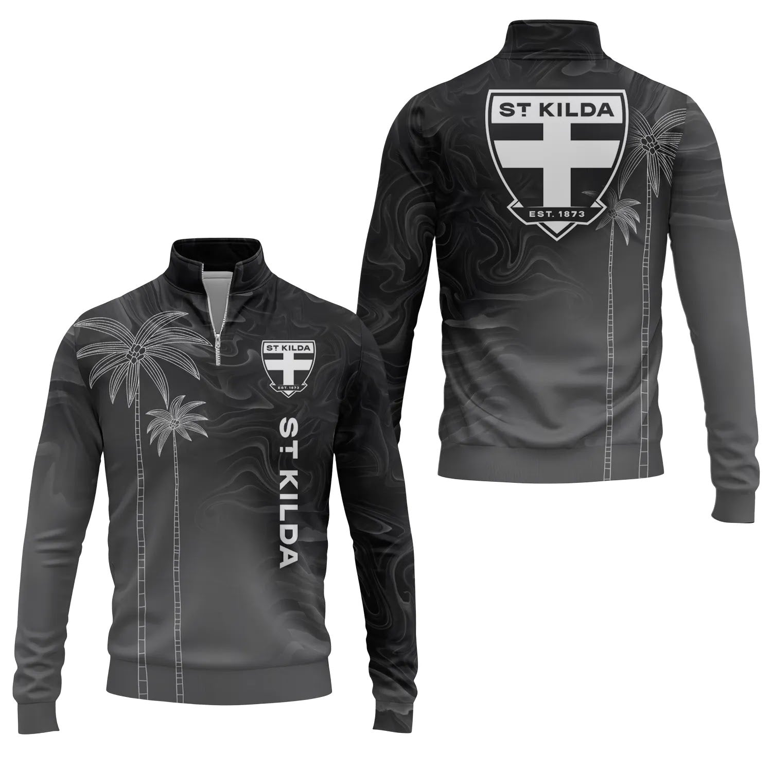 St Kilda Saints Quarter-zip Pullover SHW070
