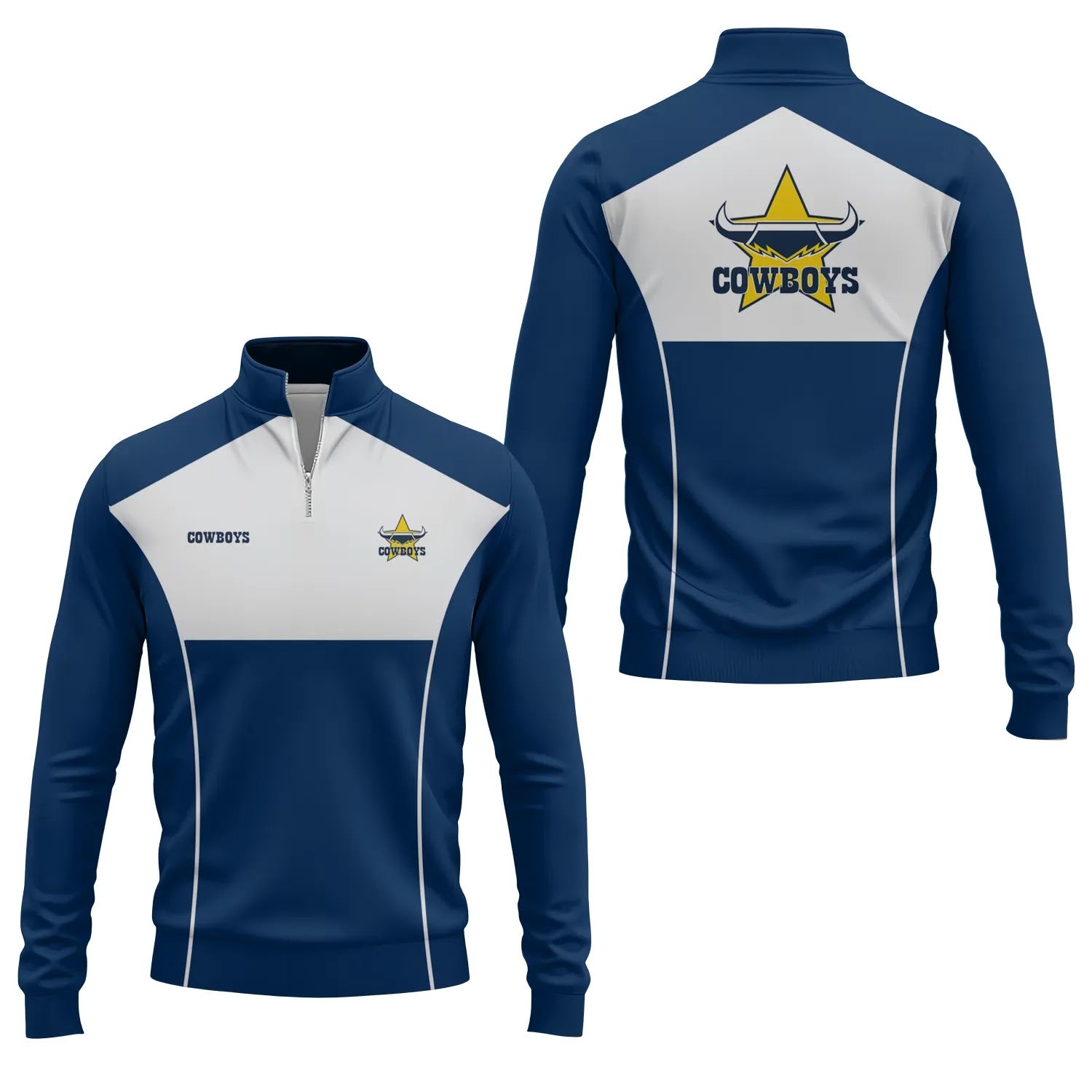 North Queensland Cowboys Quarter-zip Pullover SC028