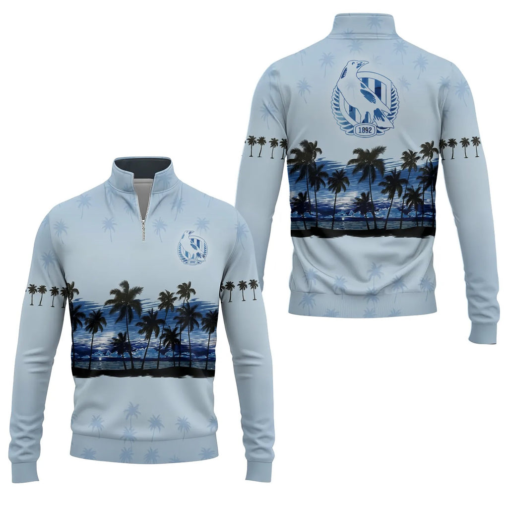 Collingwood Magpies Quarter-zip Pullover SHW016