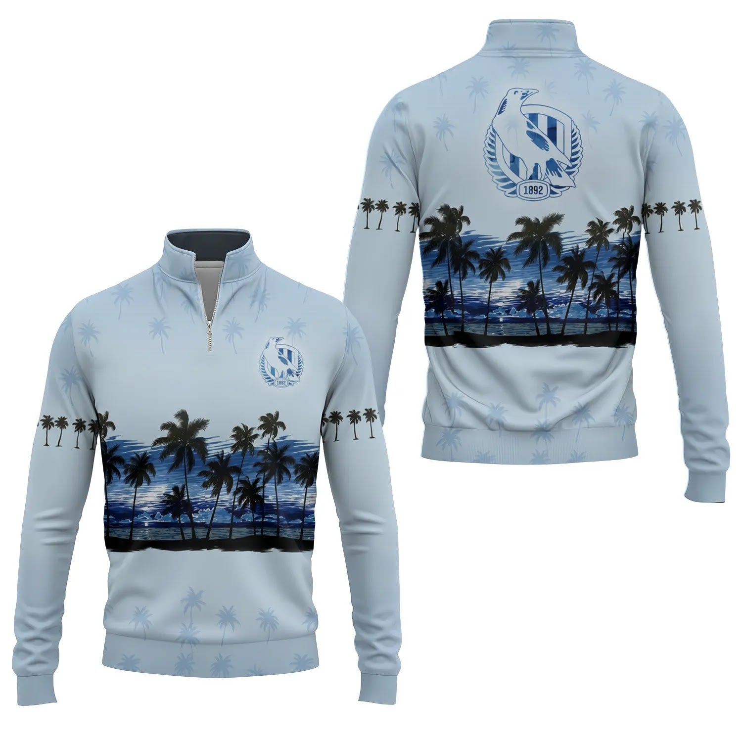 Collingwood Magpies Quarter-zip Pullover SHW016