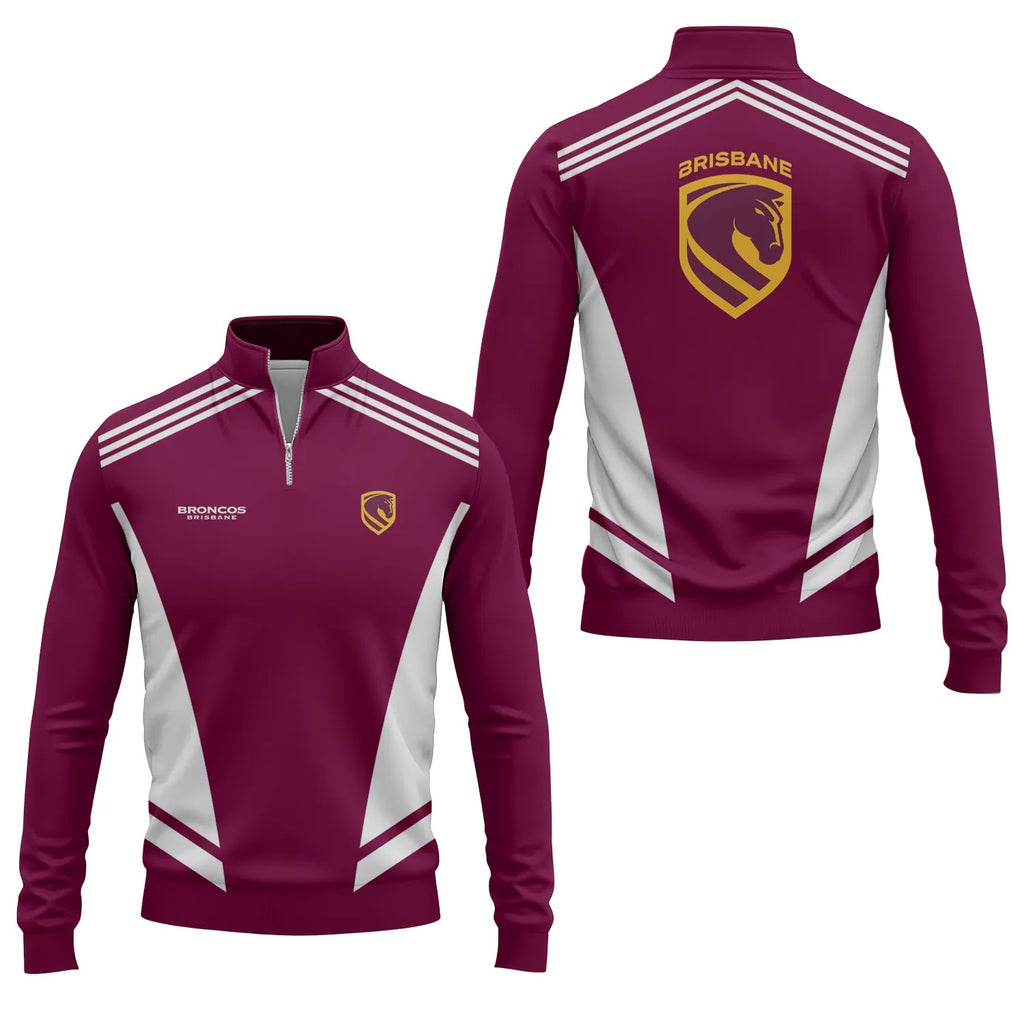 Brisbane Broncos Quarter-zip Pullover SC092
