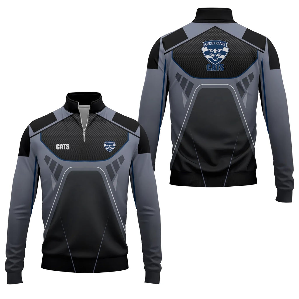 Geelong Cats Quarter-zip Pullover SC088