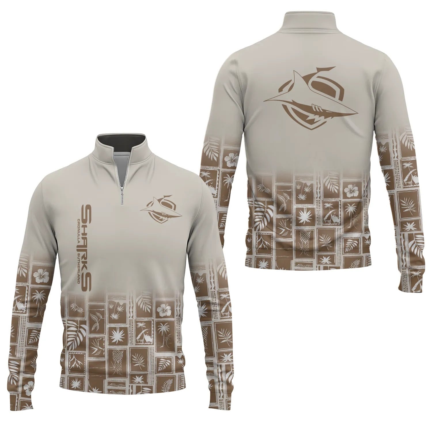 Cronulla-Sutherland Sharks Quarter-zip Pullover SHW067