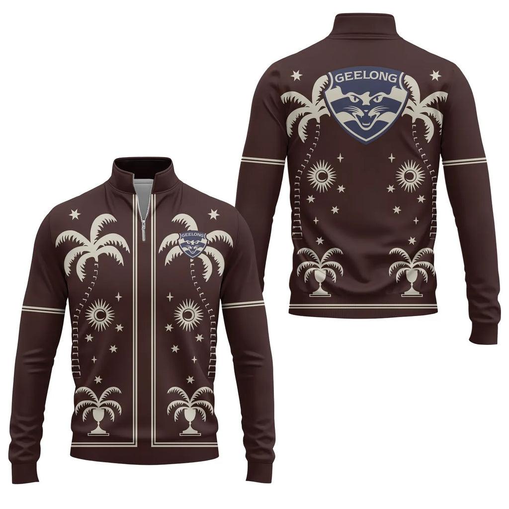 Geelong Cats Quarter-zip Pullover SHW066