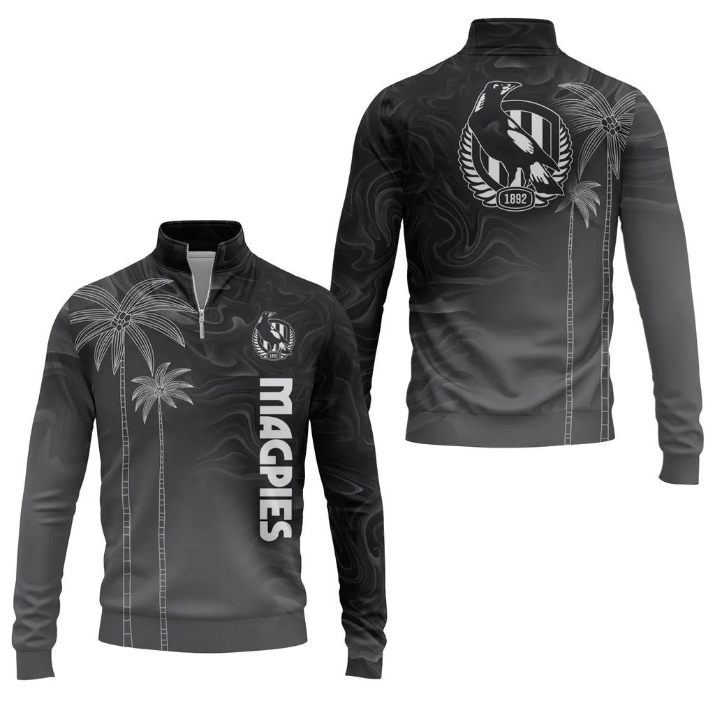 Collingwood Magpies Quarter-zip Pullover SHW070