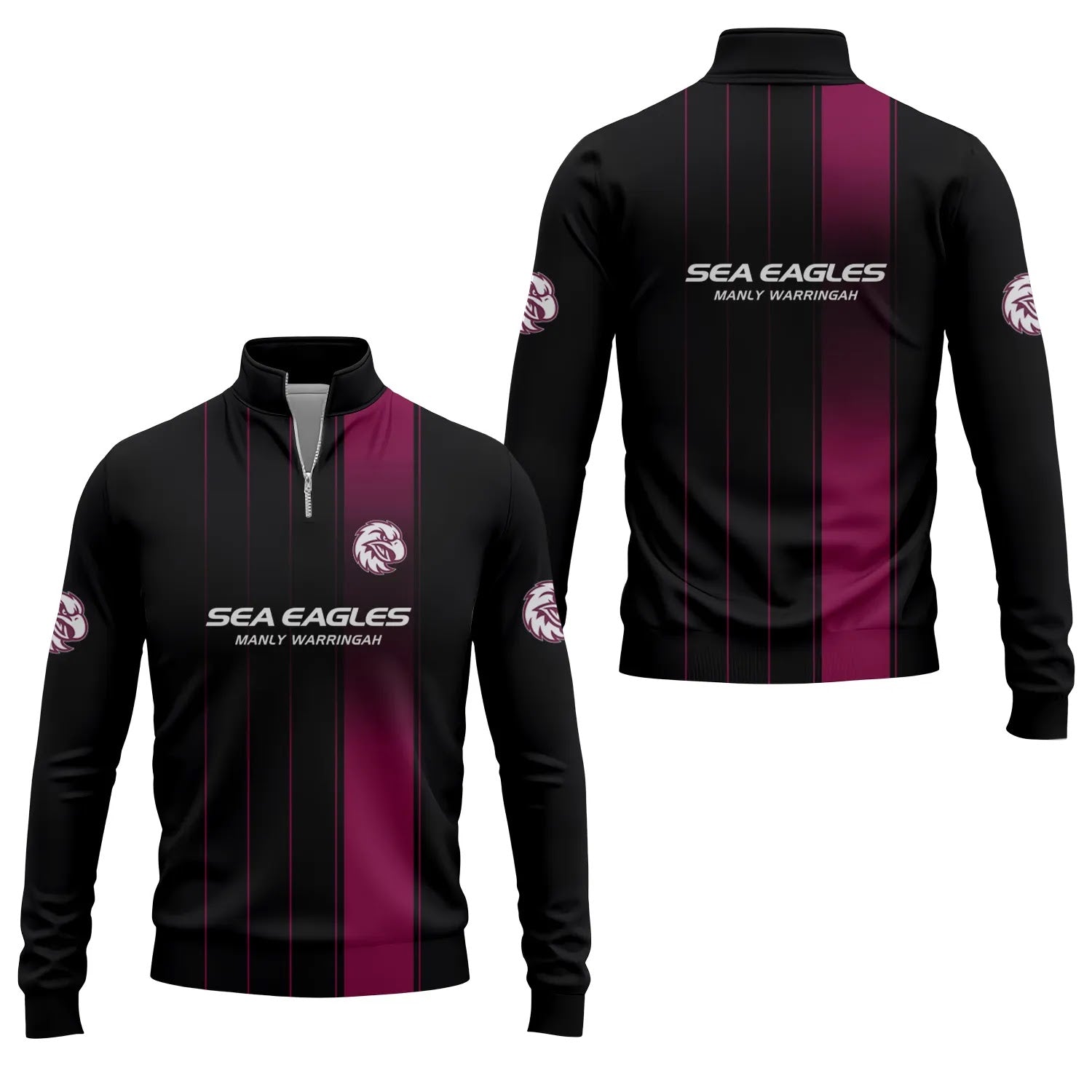 Manly Warringah Sea Eagles Quarter-zip Pullover SC068