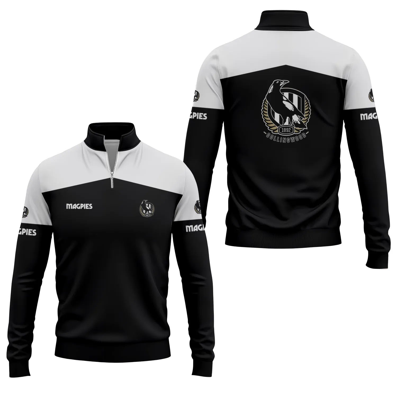 Collingwood Magpies Quarter-zip Pullover SC031