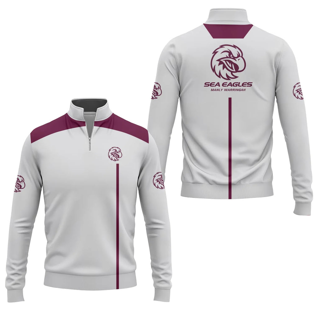 Manly Warringah Sea Eagles Quarter-zip Pullover SC021