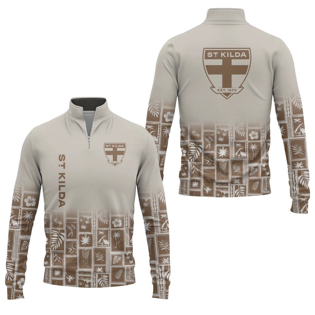 St Kilda Saints Quarter-zip Pullover SHW067
