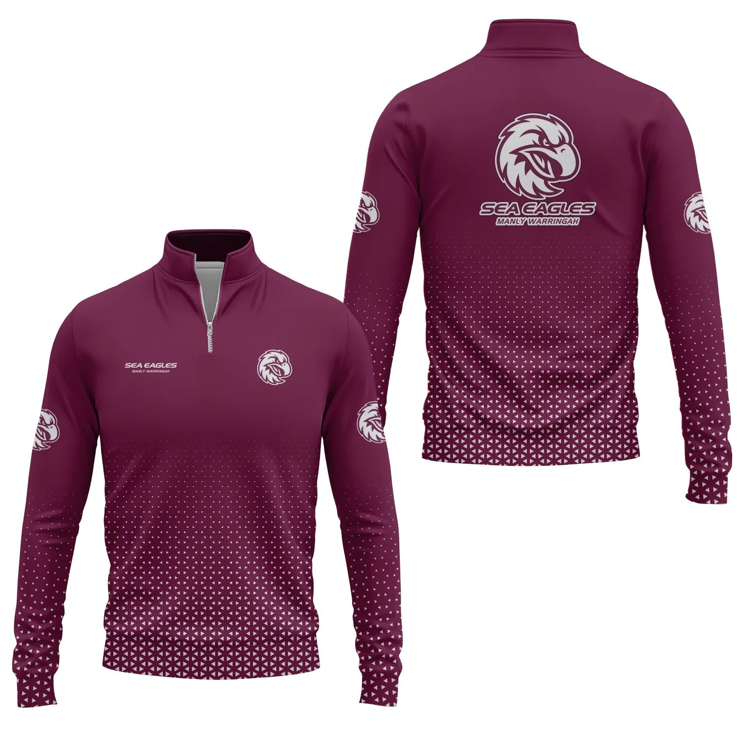 Manly Warringah Sea Eagles Quarter-zip Pullover SC003