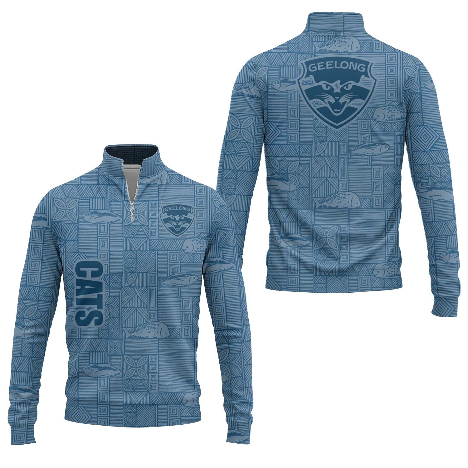 Geelong Cats Quarter-zip Pullover SHW012