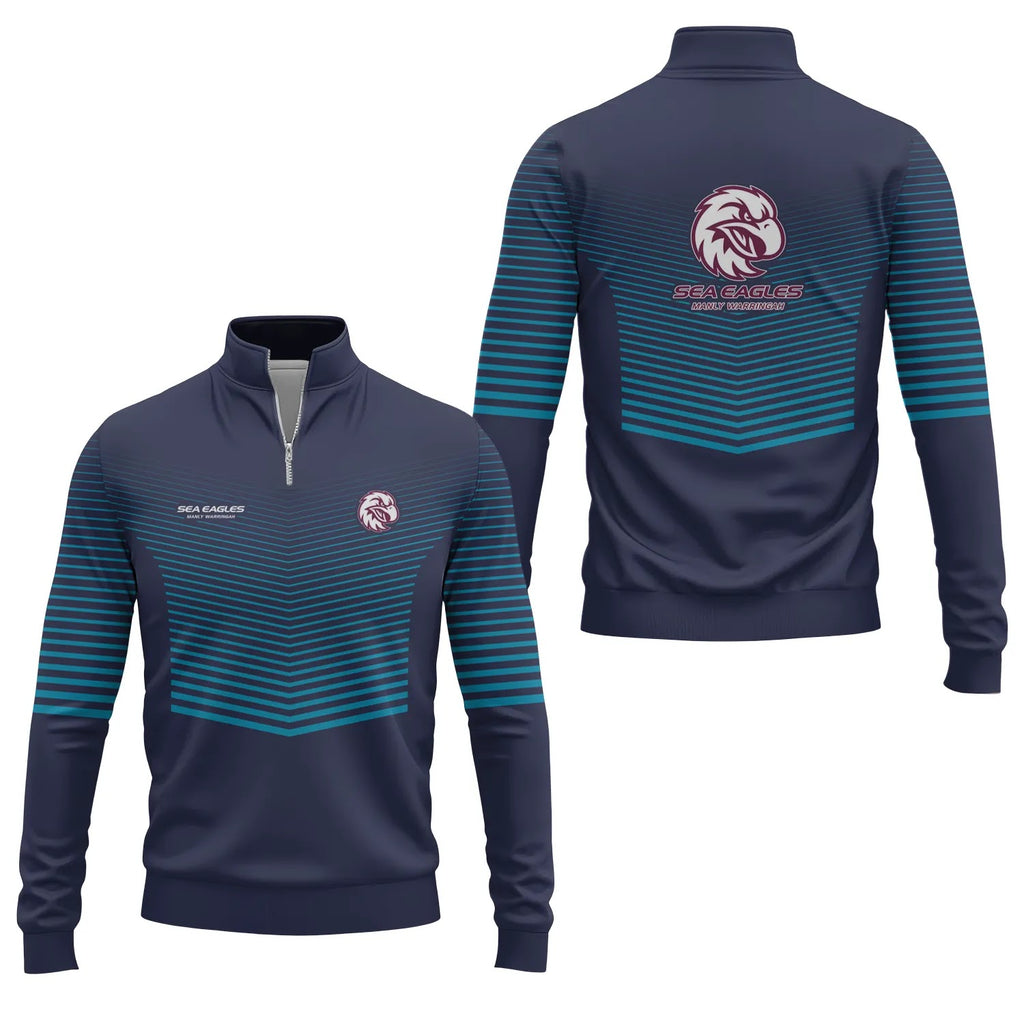 Manly Warringah Sea Eagles Quarter-zip Pullover SC099