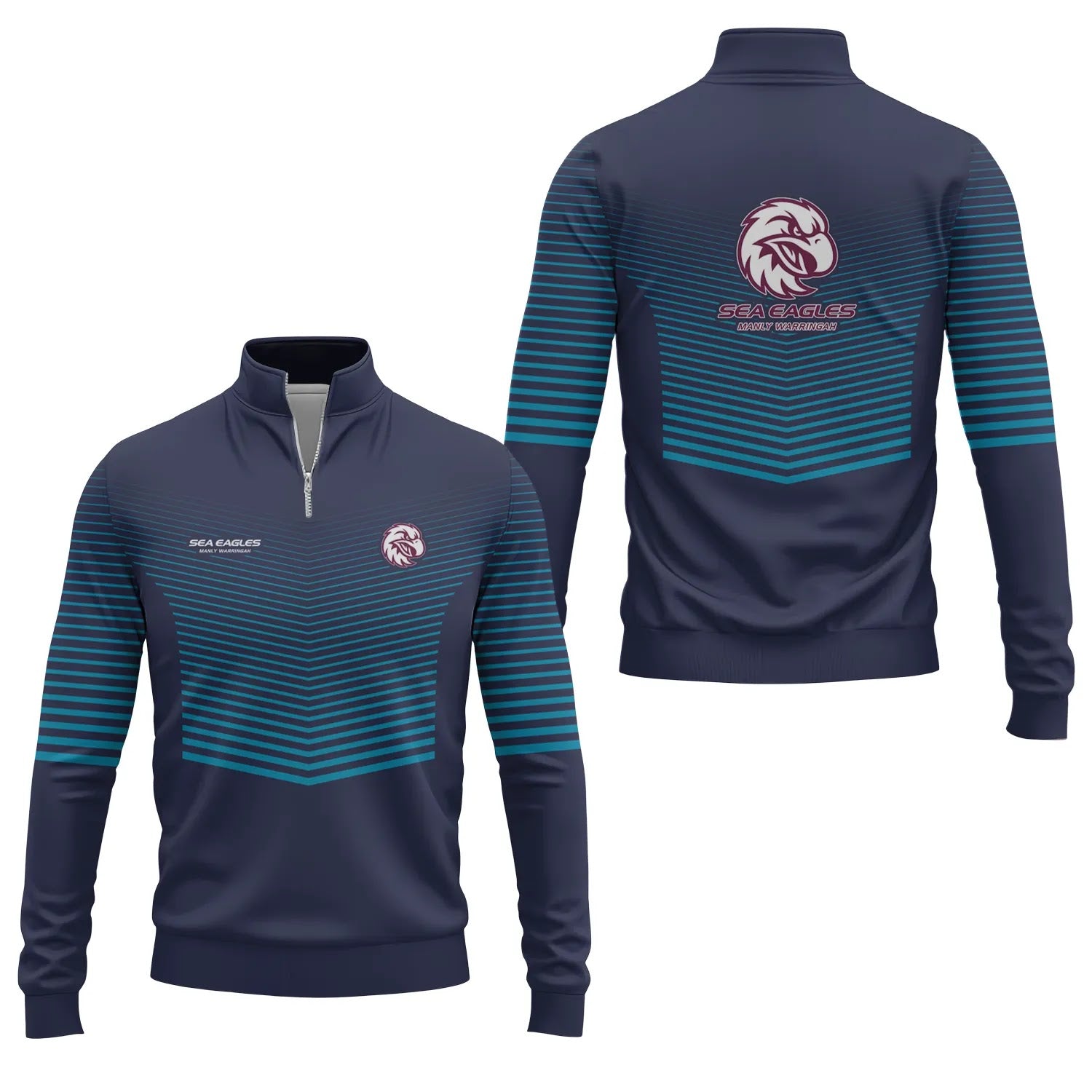Manly Warringah Sea Eagles Quarter-zip Pullover SC099