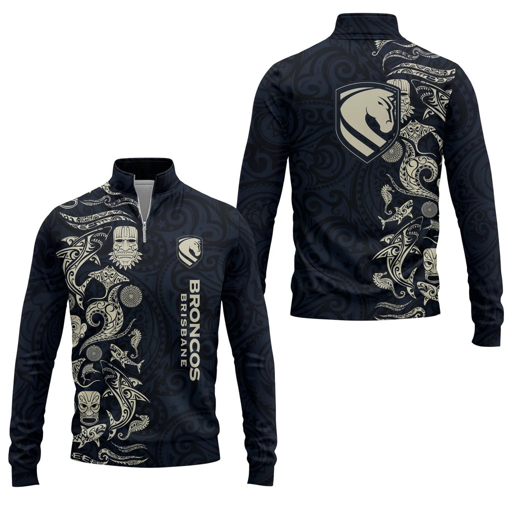 Brisbane Broncos Quarter-zip Pullover SHW033