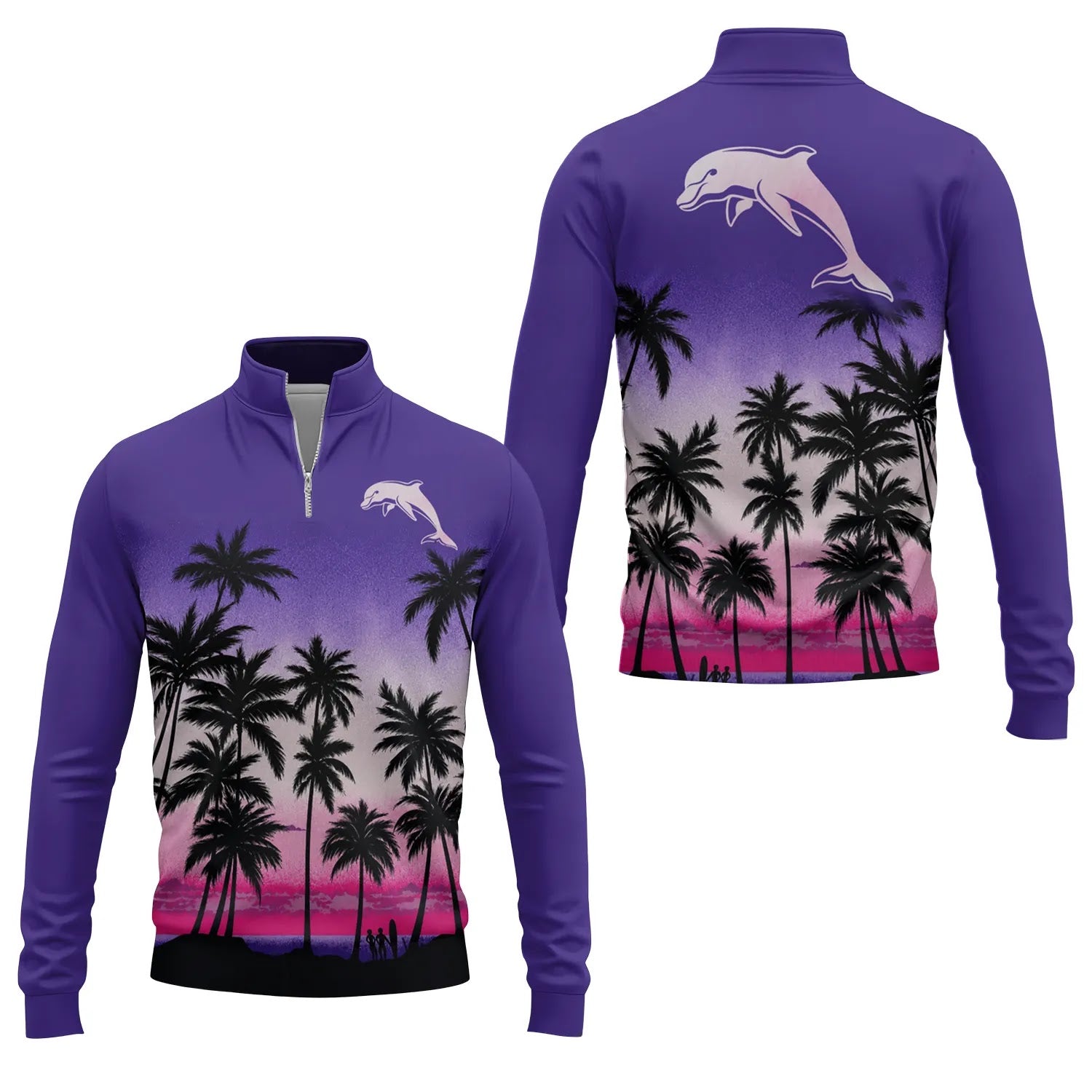 Dolphins Quarter-zip Pullover SHW019