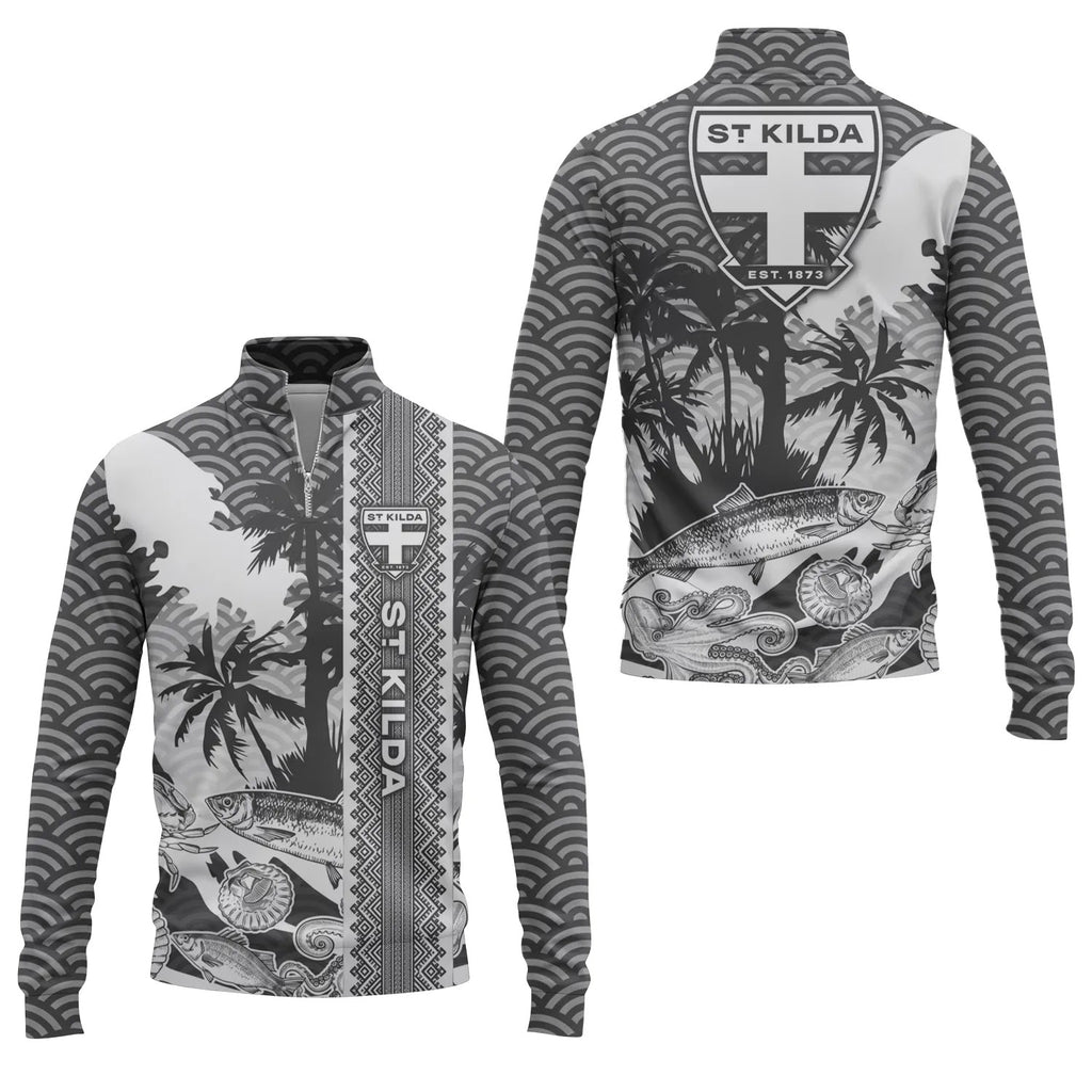 St Kilda Saints Quarter-zip Pullover SHW038