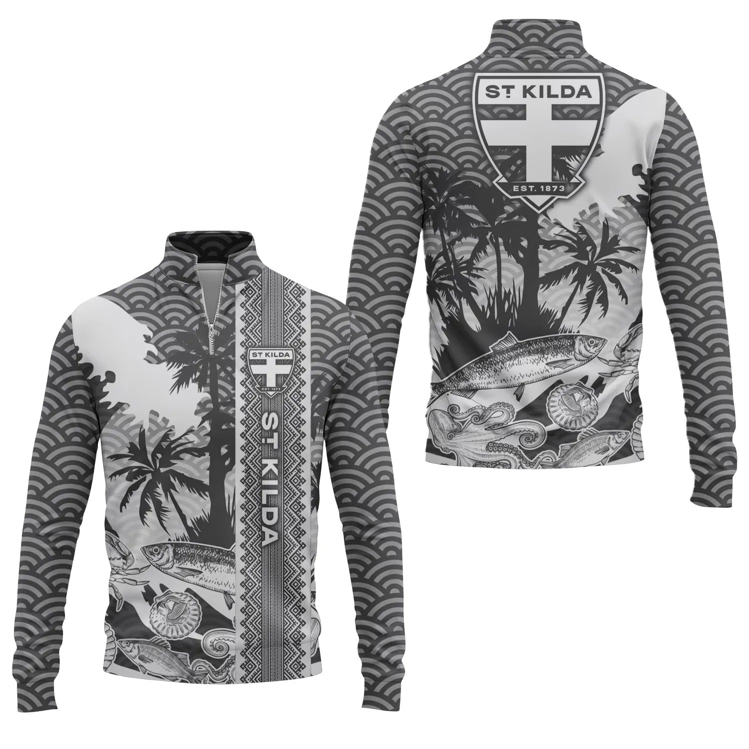 St Kilda Saints Quarter-zip Pullover SHW038