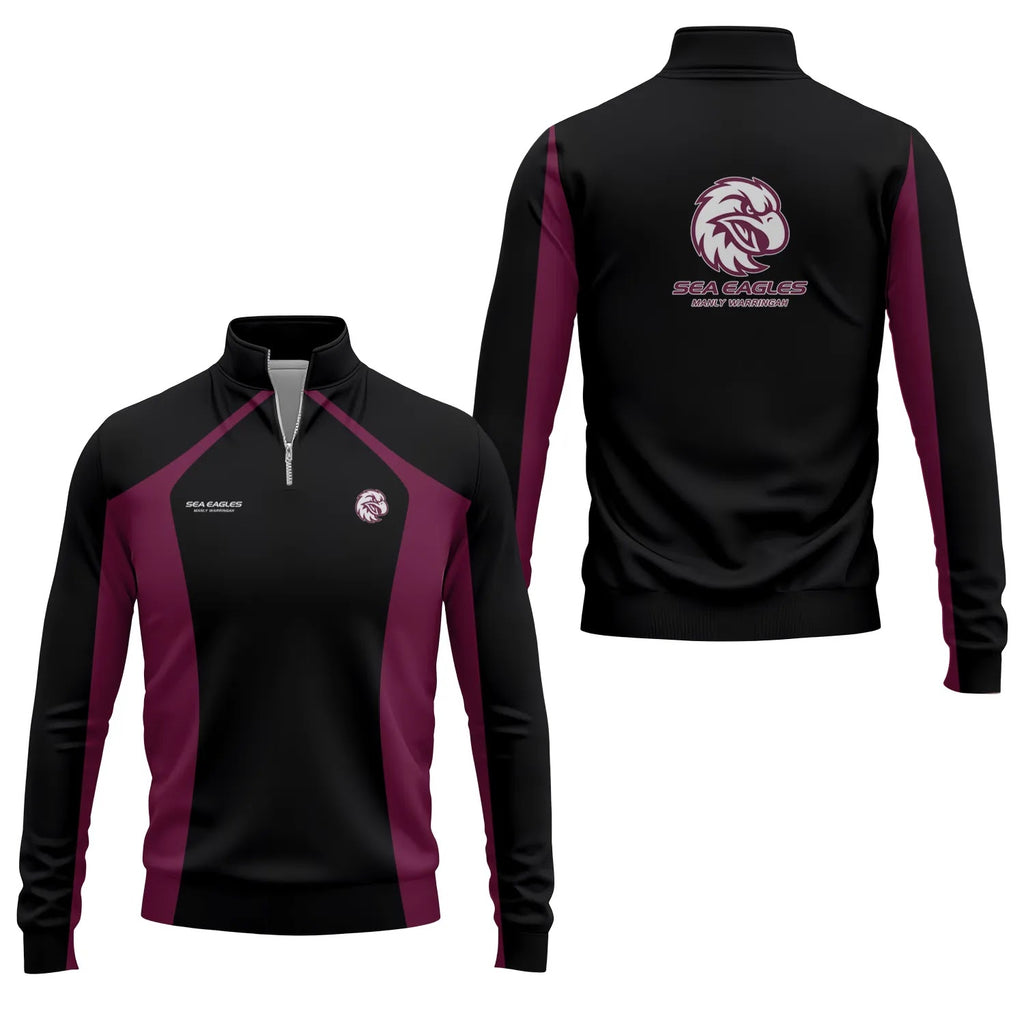 Manly Warringah Sea Eagles Quarter-zip Pullover SC048