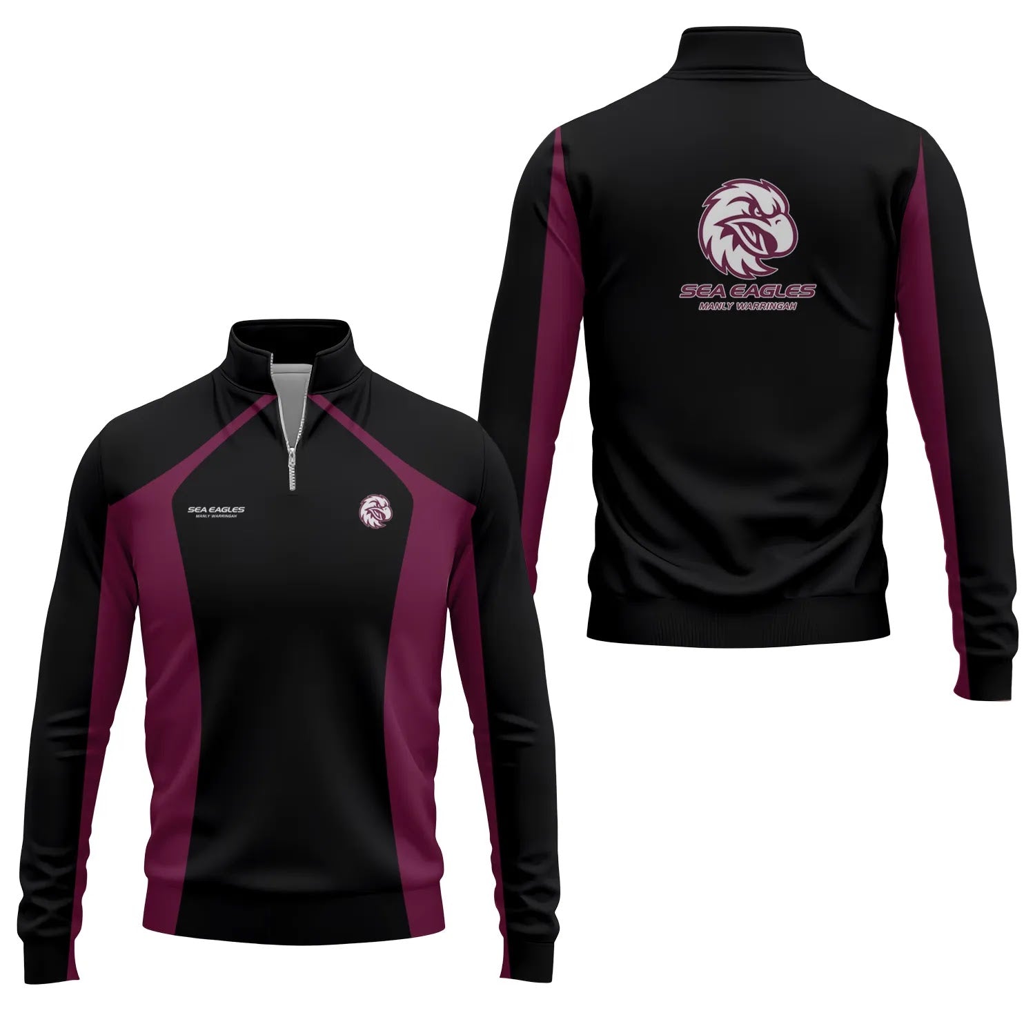 Manly Warringah Sea Eagles Quarter-zip Pullover SC048