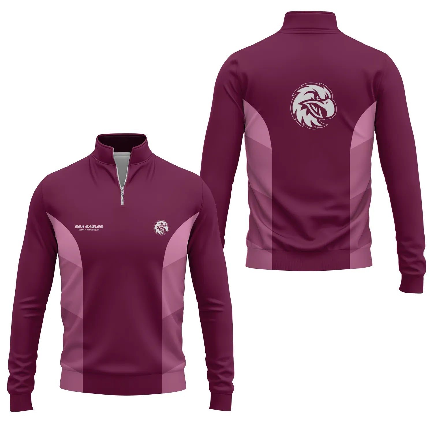 Manly Warringah Sea Eagles Quarter-zip Pullover SC049