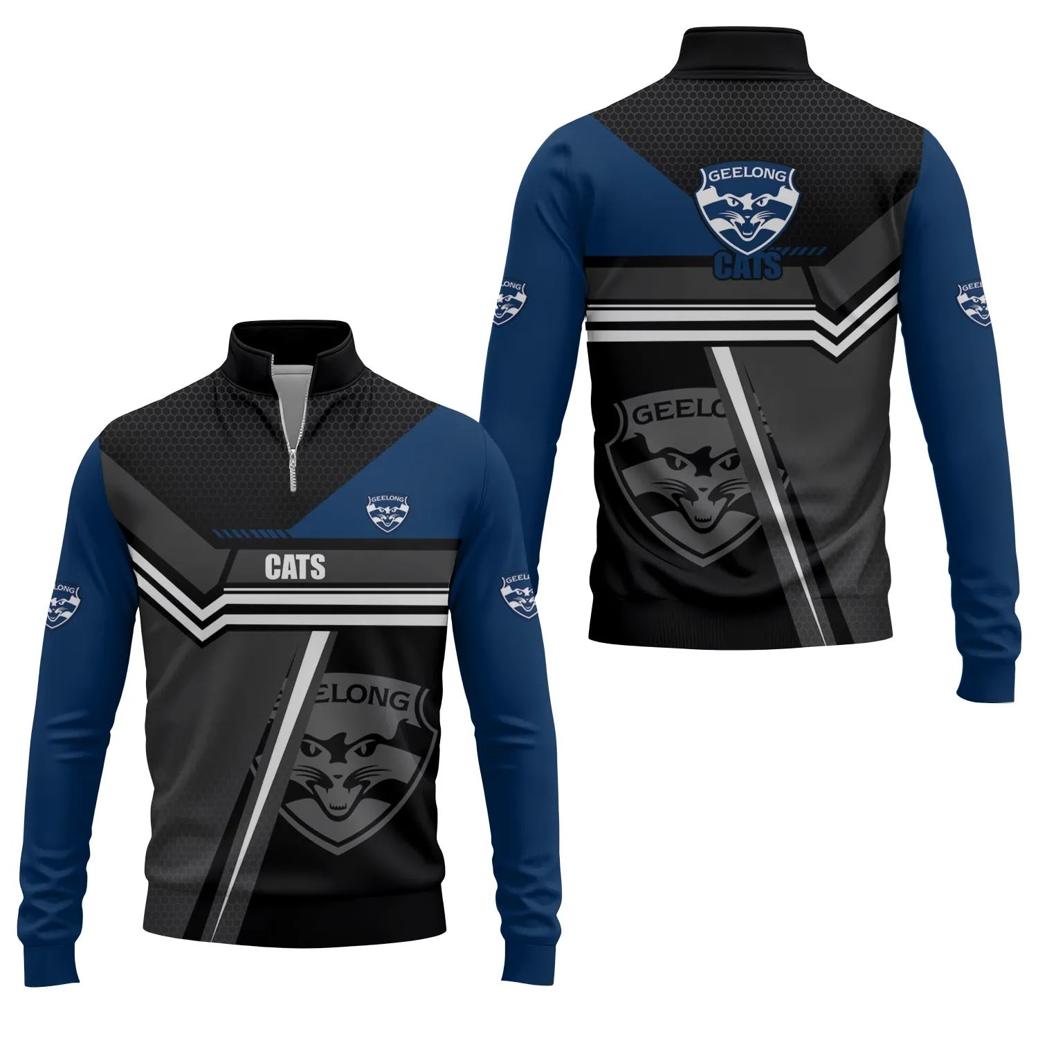 Geelong Cats Quarter-zip Pullover SC071