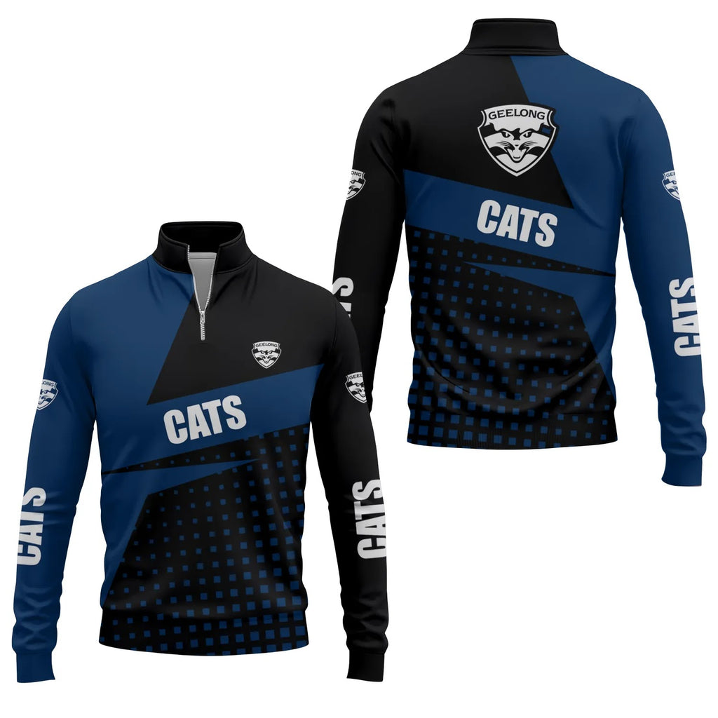 Geelong Cats Quarter-zip Pullover SC083