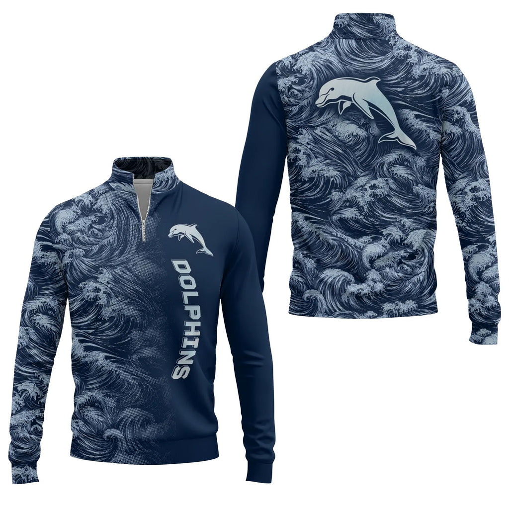 Dolphins Quarter-zip Pullover SHW010