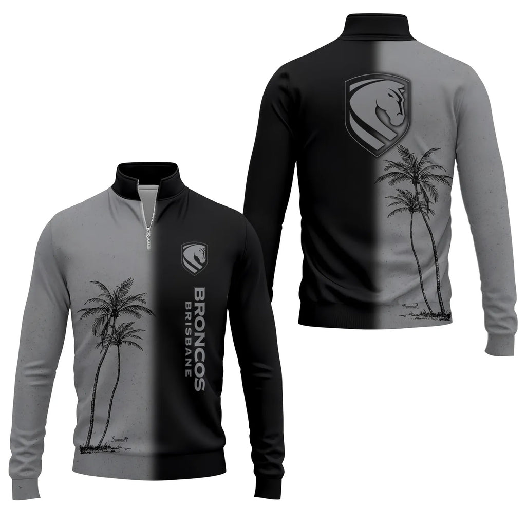 Brisbane Broncos Quarter-zip Pullover SHW037