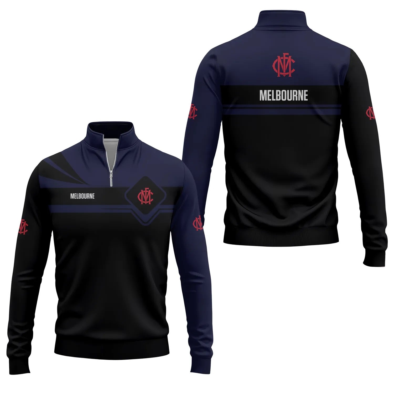 Melbourne Demons Quarter-zip Pullover SC066