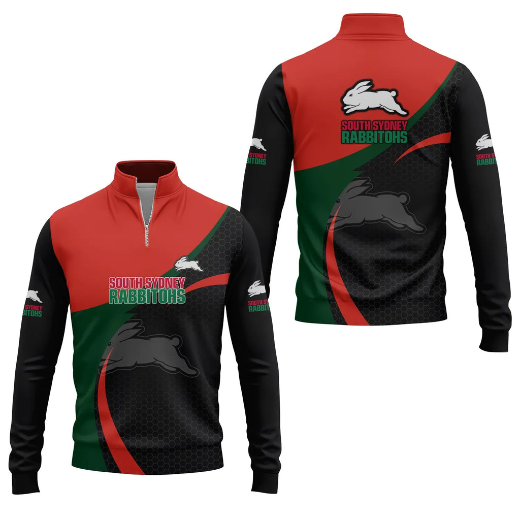 South Sydney Rabbitohs Quarter-zip Pullover SC002