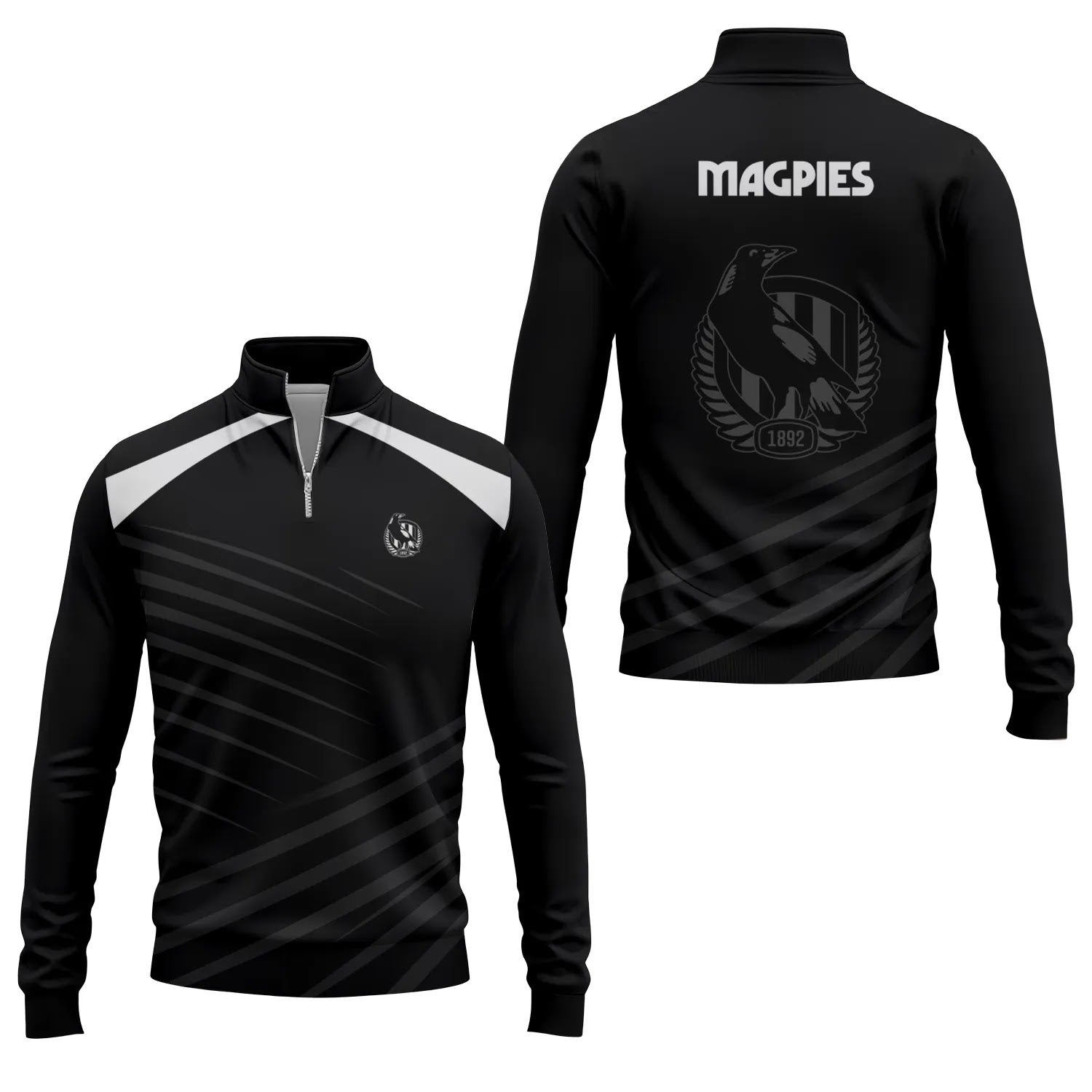 Collingwood Magpies Quarter-zip Pullover SC082