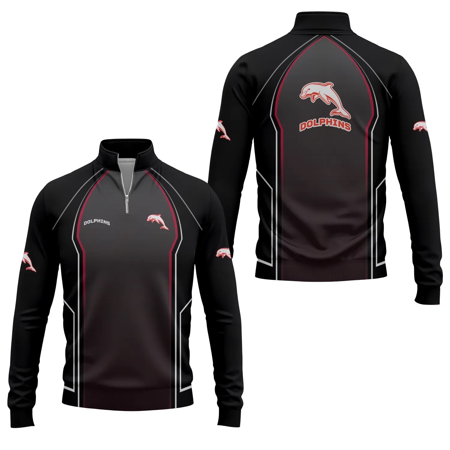 Dolphins Quarter-zip Pullover SC061