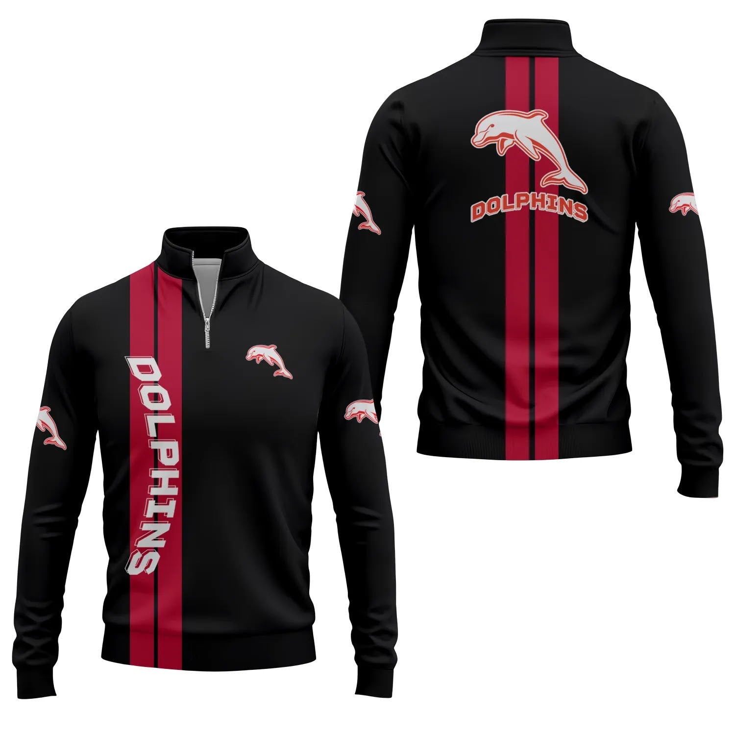 Dolphins Quarter-zip Pullover SC013