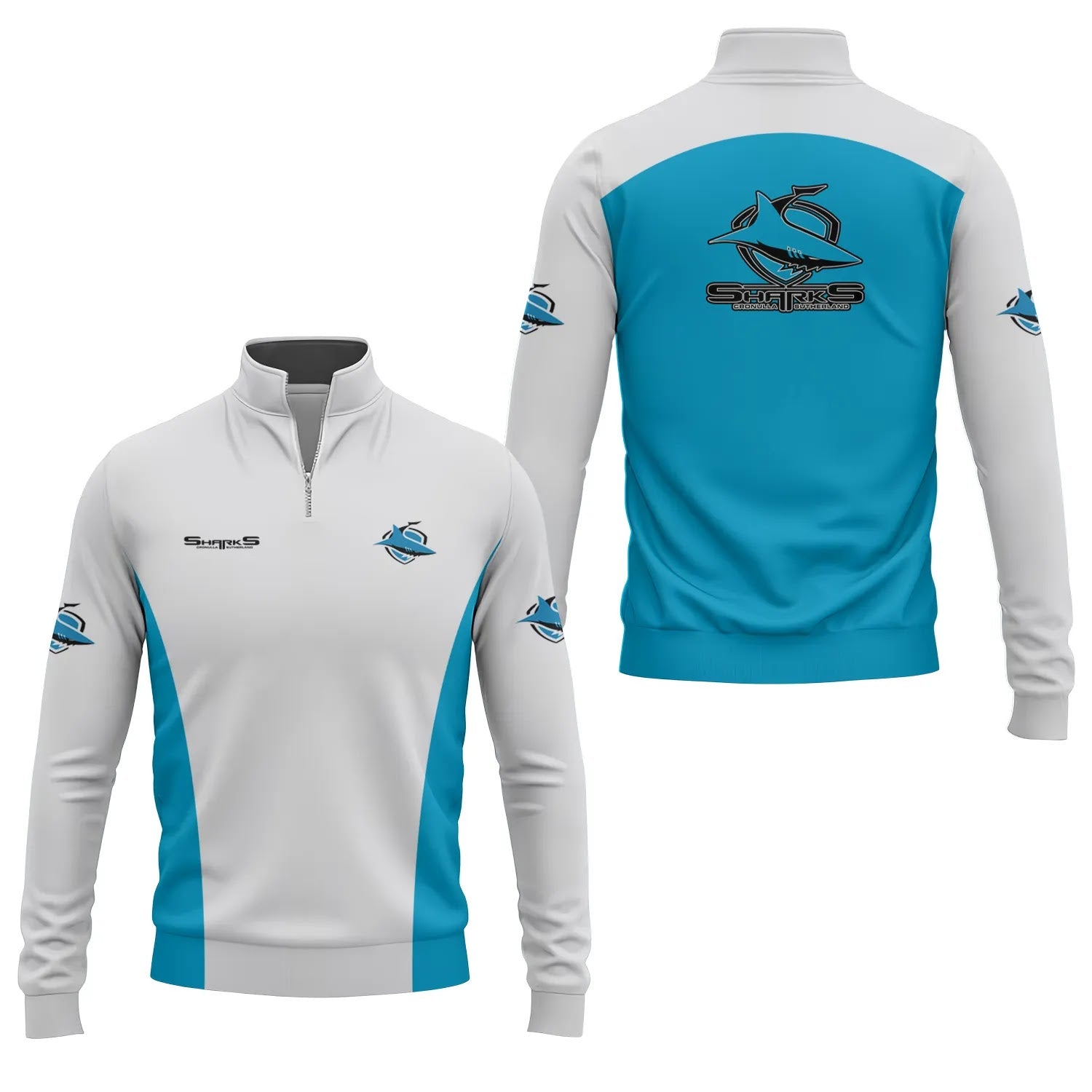 Cronulla-Sutherland Sharks Quarter-zip Pullover SC044