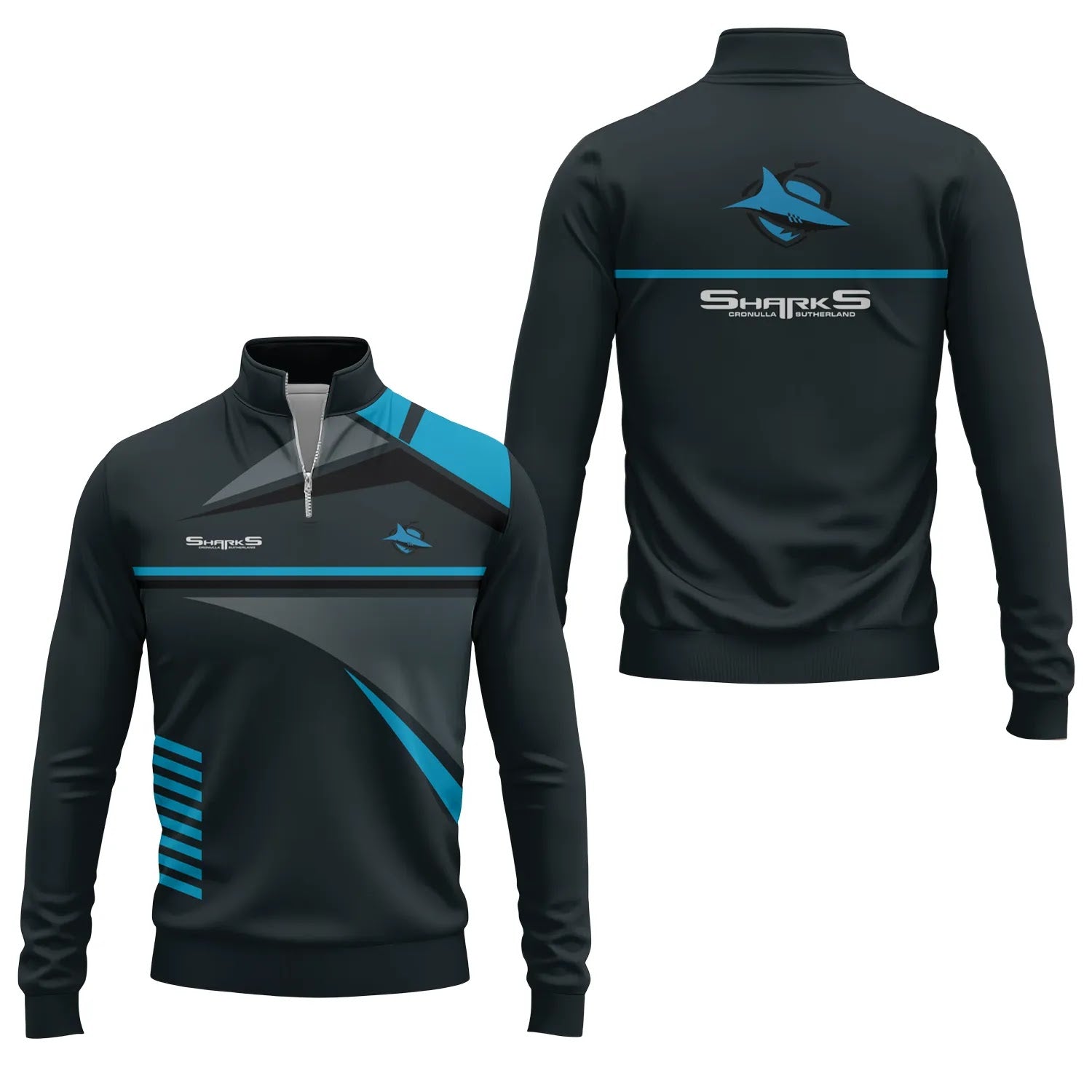 Cronulla-Sutherland Sharks Quarter-zip Pullover SC067